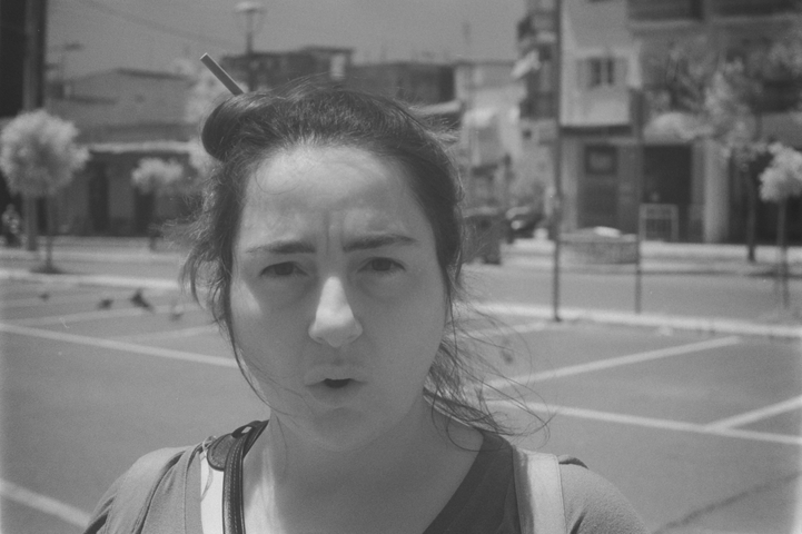 A portrait of Vicky with infrared