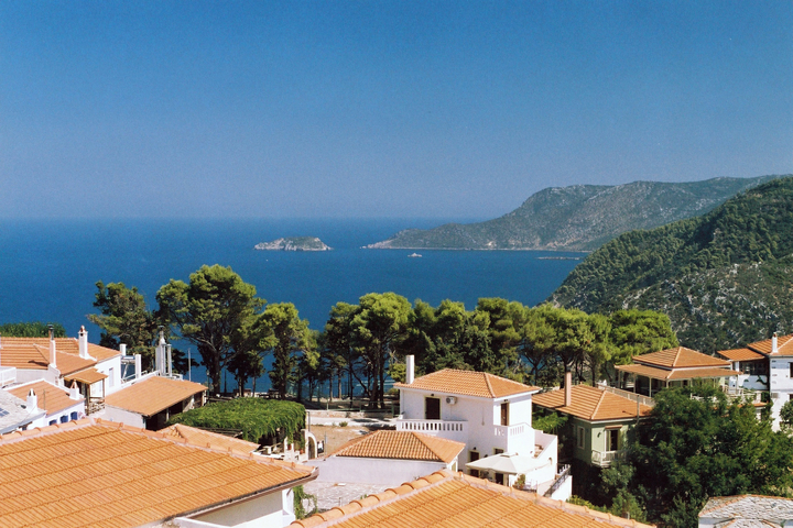 A view to the sea from Alonnisos old town